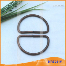 Boucles en métal de 40 mm, régulateur de métal, anneau en D en métal KR5081